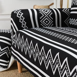 Sofa Cover – Tribal Aztec – Ink Black