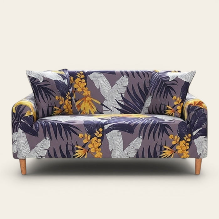 Sofa Cover – Tropical Cattleya – Lavender Mist