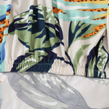 Sofa Cover – Tropical Leaves – Ivory Cream