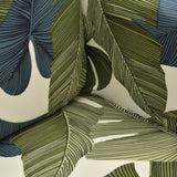 Sofa Cover – Tropical Palm – Ivory Cream