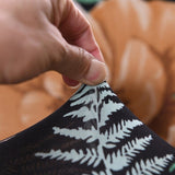 Sofa Cover – Tropical Roses – Ink Black