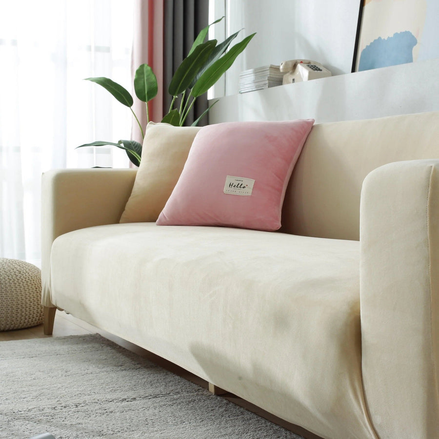 Sofa Cover – Velvet – Bouclé Sand