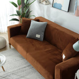 Sofa Cover – Velvet – Caramel
