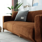 Sofa Cover – Velvet – Caramel
