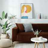 Sofa Cover – Velvet – Caramel