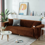 Sofa Cover – Velvet – Caramel