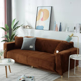 Sofa Cover – Velvet – Caramel