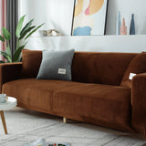 Sofa Cover – Velvet – Caramel