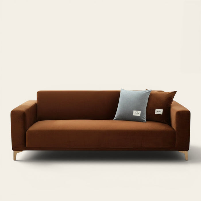 Sofa Cover – Velvet – Caramel