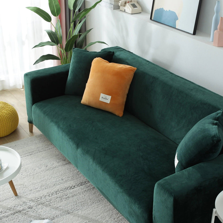 Sofa Cover – Velvet – Forest