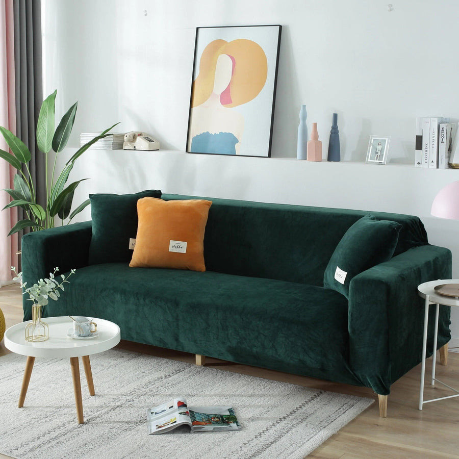 Sofa Cover – Velvet – Forest