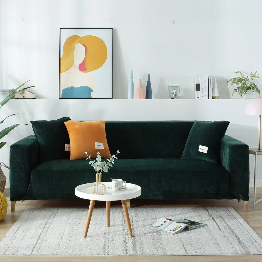 Sofa Cover – Velvet – Forest