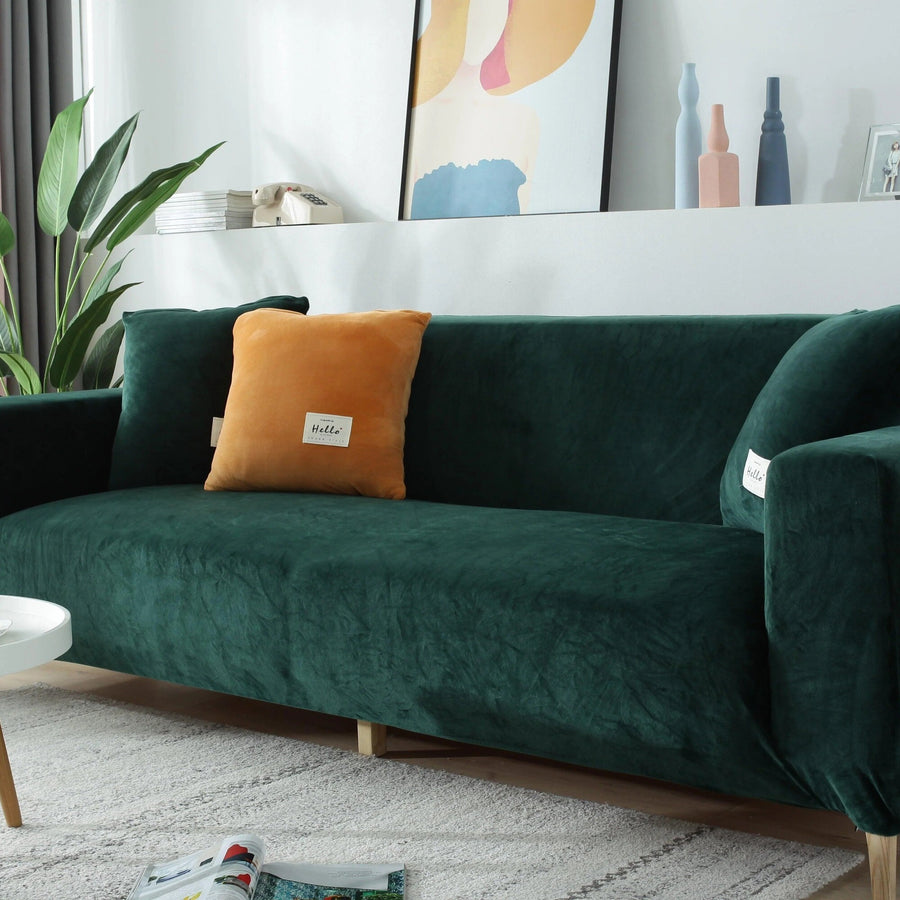 Sofa Cover – Velvet – Forest