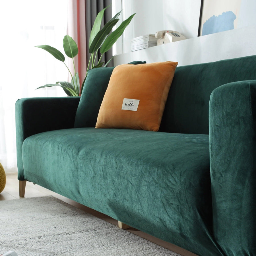 Sofa Cover – Velvet – Forest