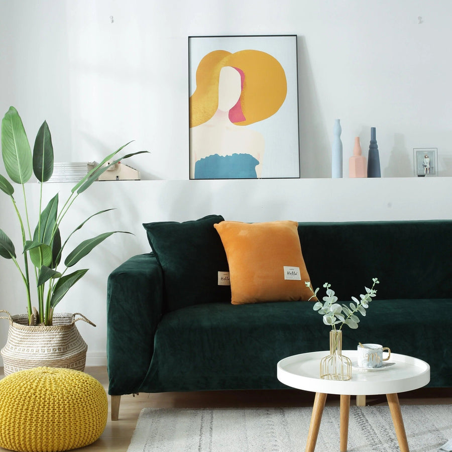 Sofa Cover – Velvet – Forest