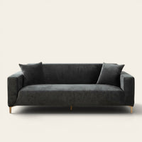 Sofa Cover – Velvet Distressed – Charcoal
