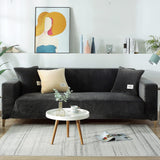 Sofa Cover – Velvet Distressed – Charcoal
