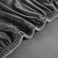 Sofa Cover – Velvet Distressed – Charcoal
