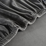 Sofa Cover – Velvet Distressed – Charcoal