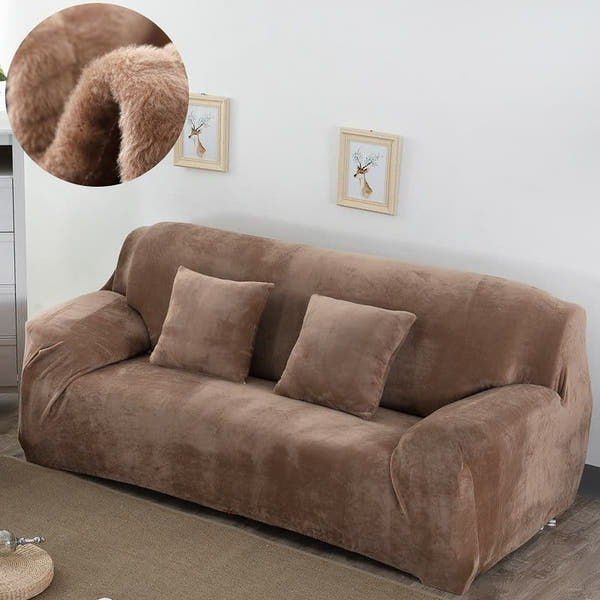 Sofa Cover – Velvet – Honey