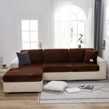 Sofa Cushion Cover – Velvet Plush – Espresso