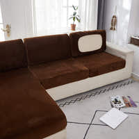 Sofa Cushion Cover – Velvet Plush – Espresso