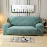 Sofa Cover – Velvet Plush – Sage Mist