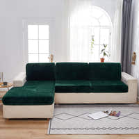 Sofa Cushion Cover – Velvet Plush Sectional – Forest