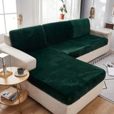 Sofa Cushion Cover – Velvet Plush Sectional – Forest