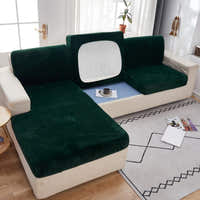 Sofa Cushion Cover – Velvet Plush Sectional – Forest