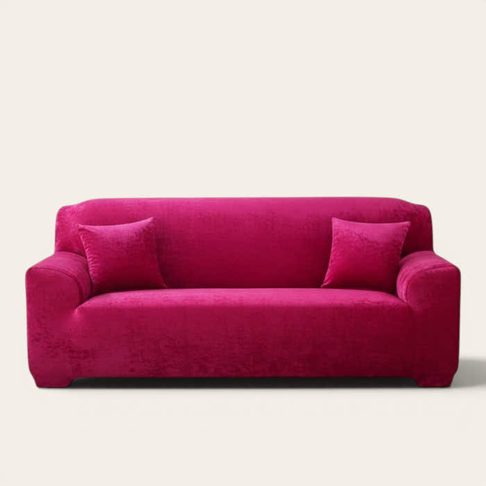 Sofa Cover – Velvet – Fuchsia