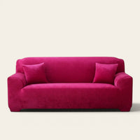 Sofa Cover – Velvet – Fuchsia