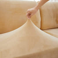 Sofa Cushion Cover – Velvet Plush – Honey