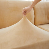 Sofa Cushion Cover – Velvet Plush – Honey