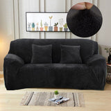 Sofa Cover – Velvet – Ink Black