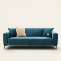 Sofa Cover – Velvet – Lake Blue