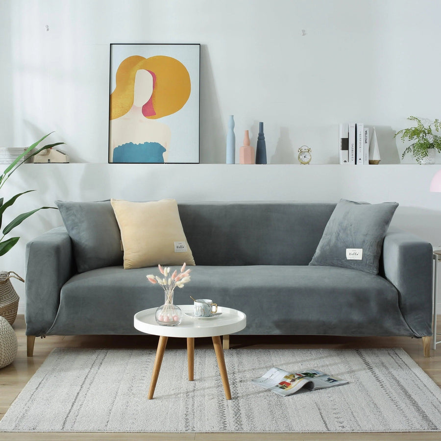 Sofa Cover – Velvet – Teal Deep