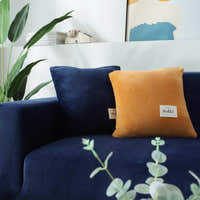 Sofa Cover – Velvet Plush – Midnight Navy