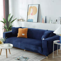 Sofa Cover – Velvet Plush – Midnight Navy