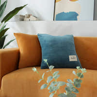 Sofa Cover – Velvet Plush – Terracotta Bright