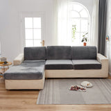 Sofa Cushion Cover – Velvet Plush – Charcoal