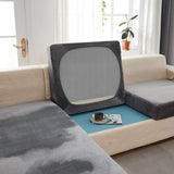 Sofa Cushion Cover – Velvet Plush – Charcoal