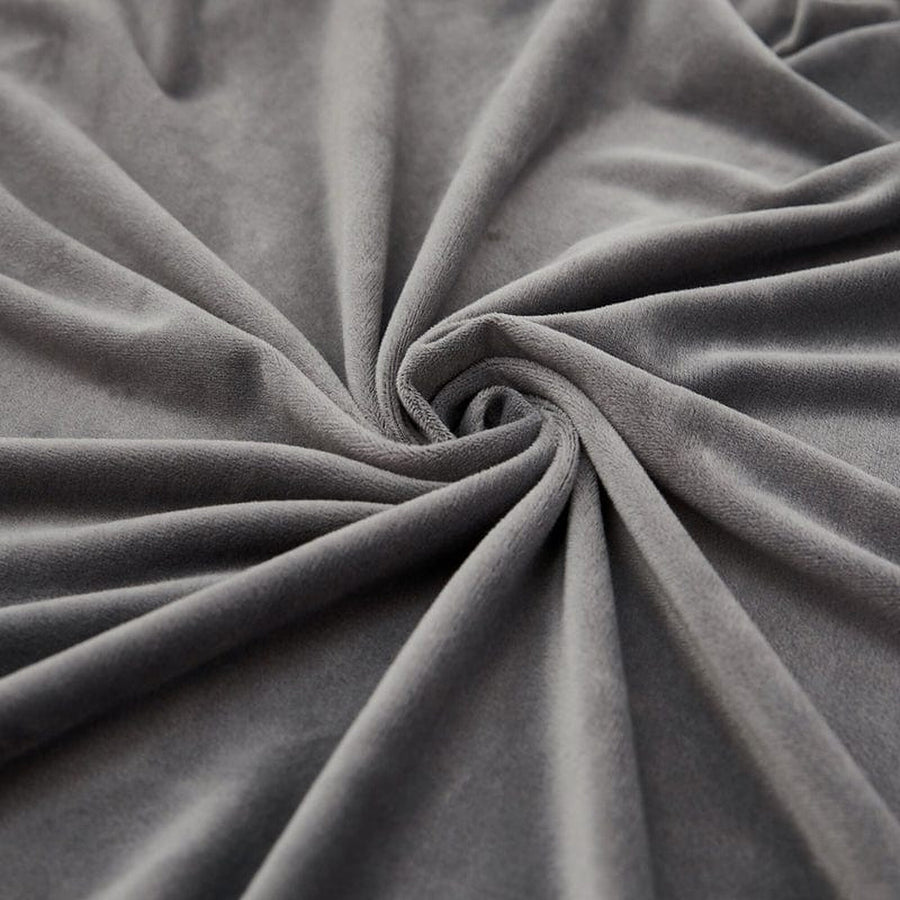Sofa Cushion Cover – Velvet Plush – Charcoal