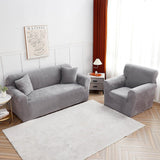 Sofa Cover – Velvet Smooth – Pearl Grey