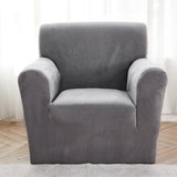Sofa Cover – Velvet Smooth – Pearl Grey