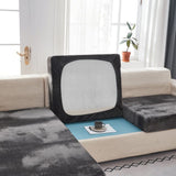 Sofa Cushion Cover – Velvet Plush Sectional – Charcoal