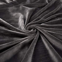 Sofa Cushion Cover – Velvet Plush Sectional – Charcoal
