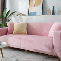 Sofa Cover – Velvet – Soft Blush