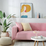 Sofa Cover – Velvet – Soft Blush