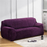 Sofa Cover – Velvet – Plum